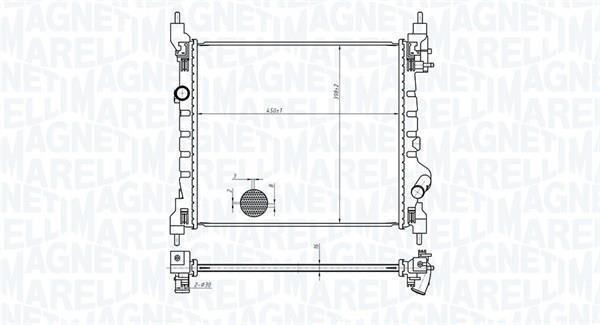 Radiador motor MAGNETI MARELLI ref. 350213178800