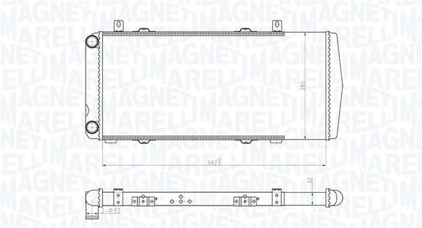 Radiateur moteur (Radiateur de refroidissement) MAGNETI MARELLI ref. 350213180100