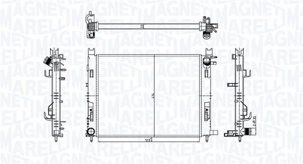 Radiateur moteur (Radiateur de refroidissement) MAGNETI MARELLI ref. 350213182100