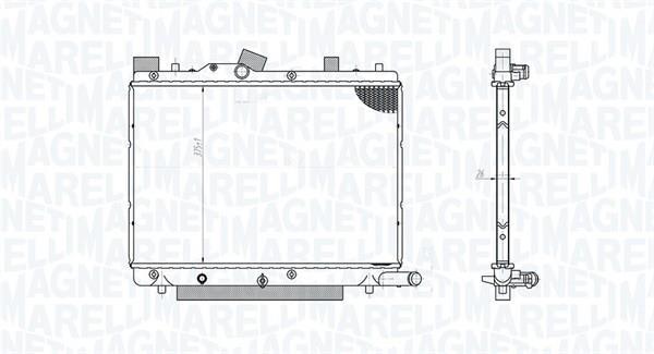 Radiateur moteur (Radiateur de refroidissement) MAGNETI MARELLI ref. 350213182800