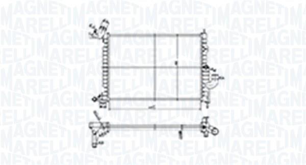 Radiador motor MAGNETI MARELLI ref. 350213184500