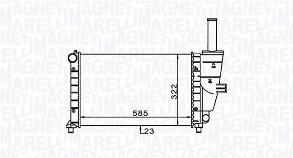 Radiador motor MAGNETI MARELLI ref. 350213187100