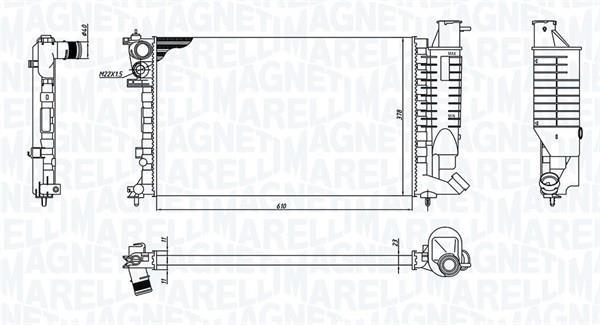 Radiador motor MAGNETI MARELLI ref. 350213188400
