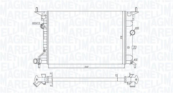 Radiador motor MAGNETI MARELLI ref. 350213194800