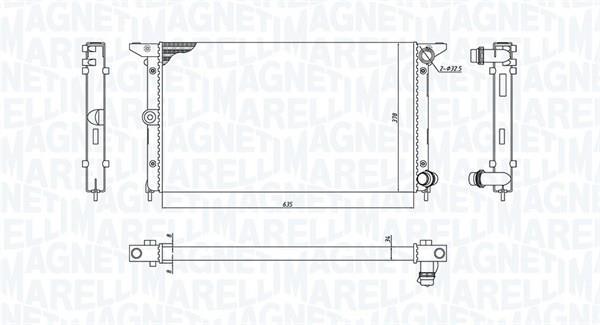 Radiador motor MAGNETI MARELLI ref. 350213194900