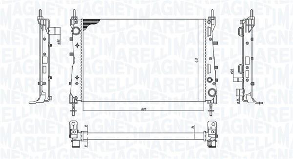 Radiador motor MAGNETI MARELLI ref. 350213199100