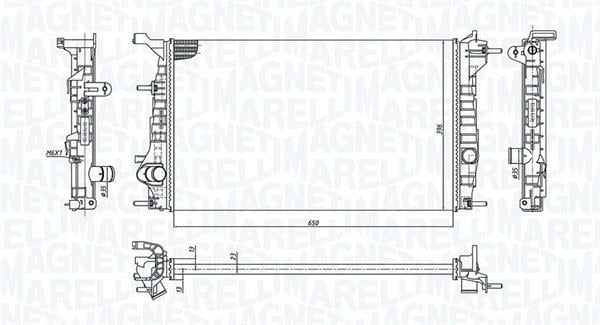 Radiador motor MAGNETI MARELLI ref. 350213199200