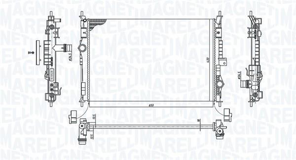 Radiador motor MAGNETI MARELLI ref. 350213199600