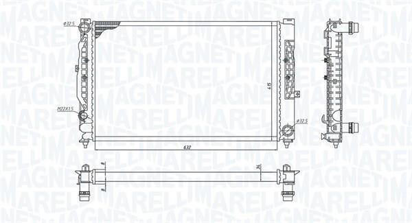 Radiador motor MAGNETI MARELLI ref. 350213199900
