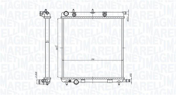 Radiador motor MAGNETI MARELLI ref. 350213819000