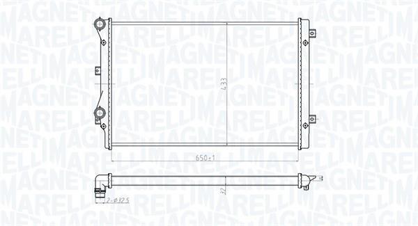 Radiador motor MAGNETI MARELLI ref. 350213852000