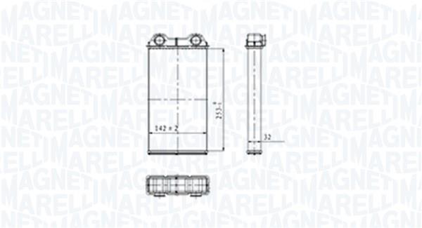 Radiateur de chauffage MAGNETI MARELLI ref. 350218439000