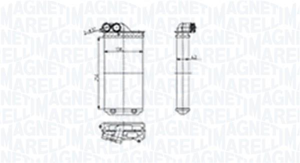 Radiateur de chauffage MAGNETI MARELLI ref. 350218460000