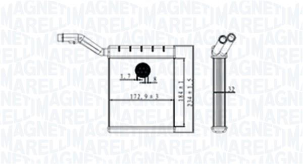 Radiateur de chauffage MAGNETI MARELLI ref. 350218480000
