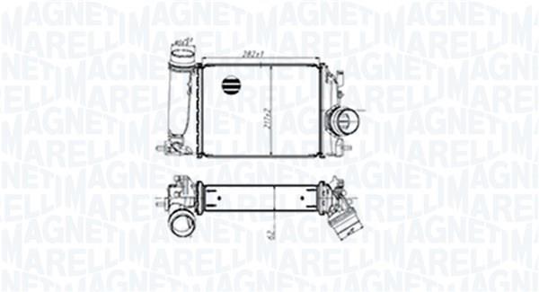 Radiador de admisión, intercooler MAGNETI MARELLI ref. 351319205480