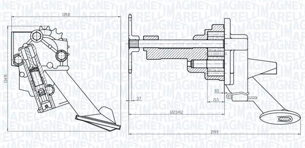 Pompe à huile MAGNETI MARELLI 351516000006