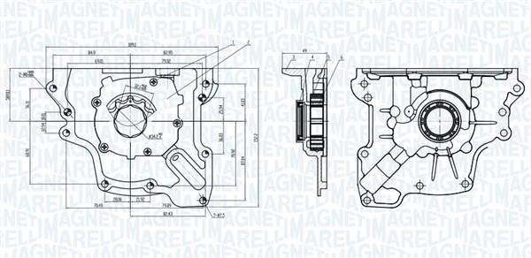 Pompe à huile MAGNETI MARELLI ref. 351516000009