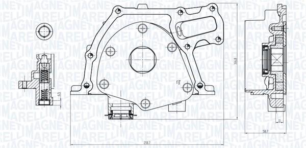 Pompe à huile MAGNETI MARELLI 351516000017