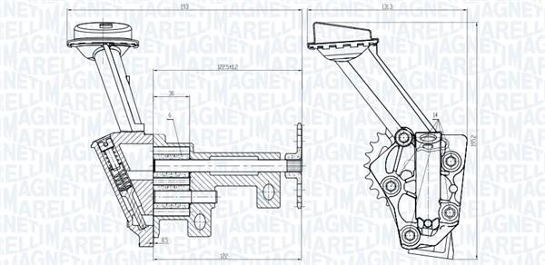 Pompe à huile MAGNETI MARELLI ref. 351516000018