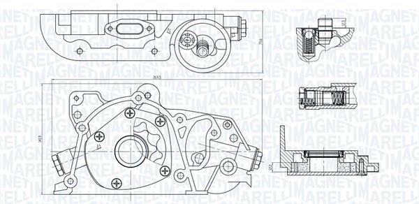 Pompe à huile MAGNETI MARELLI 351516000028