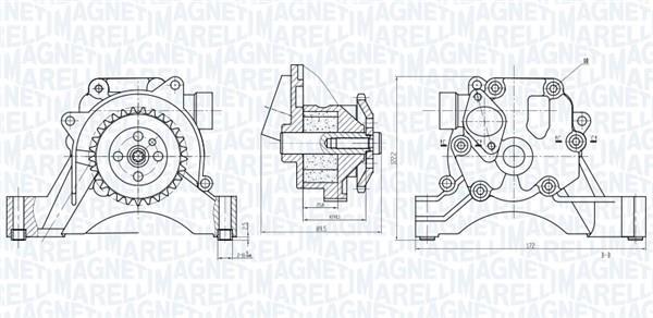 Pompe à huile MAGNETI MARELLI 351516000034
