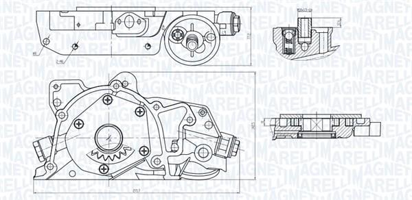 Bomba do óleo motor MAGNETI MARELLI ref. 351516000045
