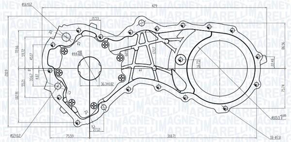 Pompe à huile MAGNETI MARELLI ref. 351516000050