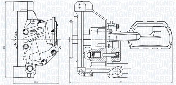 Pompe à huile MAGNETI MARELLI ref. 351516000053