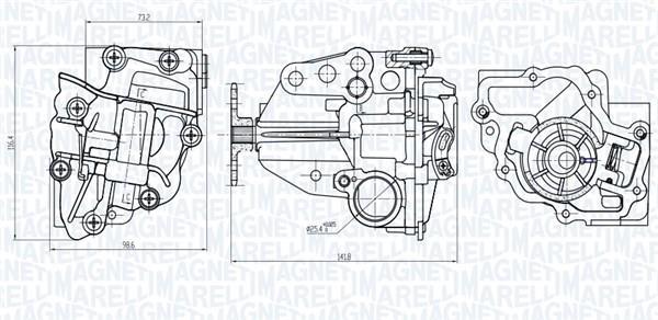 Pompe à huile MAGNETI MARELLI 351516000066