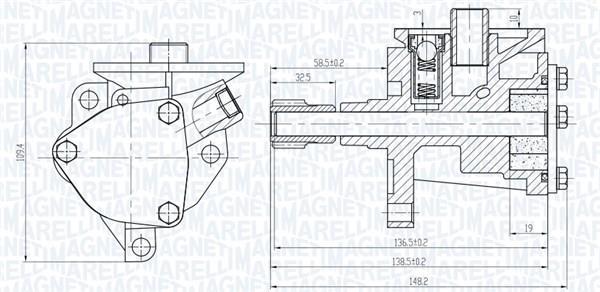 Pompe à huile MAGNETI MARELLI 351516000068