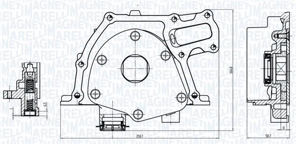 Pompe à huile MAGNETI MARELLI ref. 351516000070
