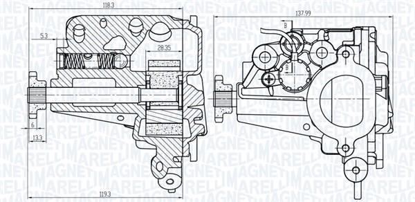 Pompe à huile MAGNETI MARELLI ref. 351516000072