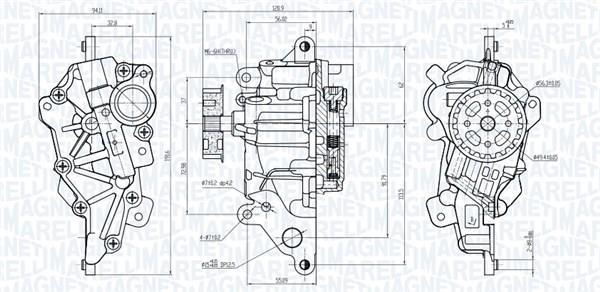 Pompe à huile MAGNETI MARELLI 351516000073