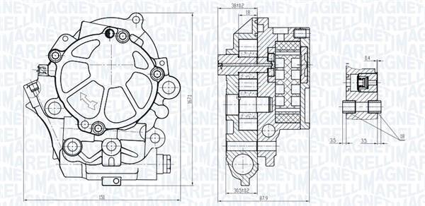 Pompe à huile MAGNETI MARELLI 351516000077