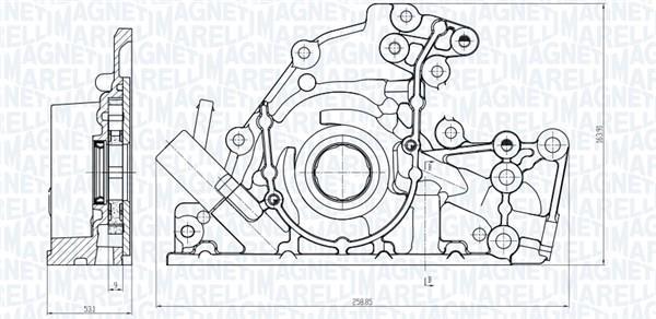Pompe à huile MAGNETI MARELLI ref. 351516000086
