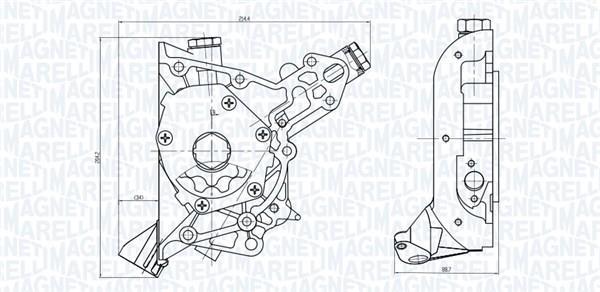 Pompe à huile MAGNETI MARELLI 351516000092