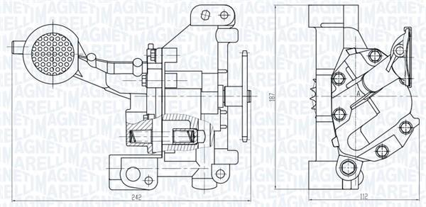 Pompe à huile MAGNETI MARELLI ref. 351516000109