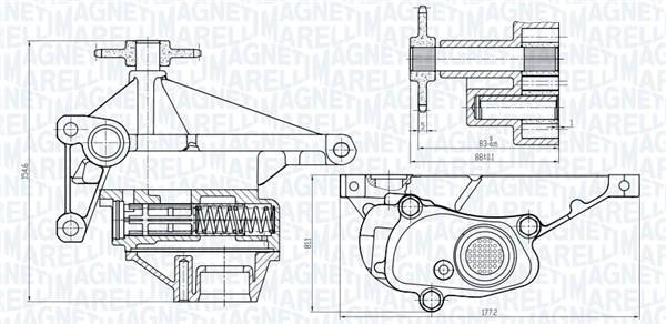 Pompe à huile MAGNETI MARELLI 351516000110