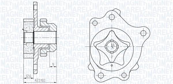 Pompe à huile MAGNETI MARELLI ref. 351516000116