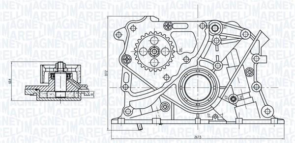 Pompe à huile MAGNETI MARELLI 351516000122