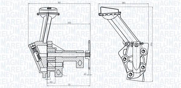 Pompe à huile MAGNETI MARELLI 351516000128