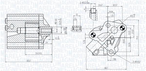 Pompe à huile MAGNETI MARELLI ref. 351516000133