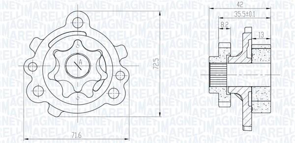 Pompe à huile MAGNETI MARELLI 351516000142