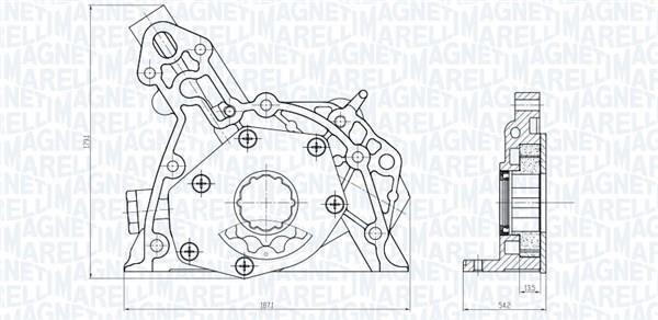 Bomba do óleo motor MAGNETI MARELLI 351516000143