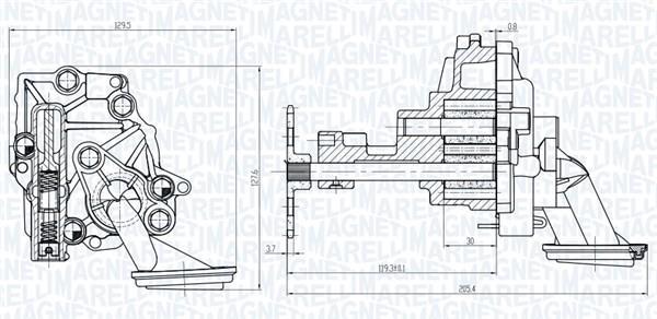 Pompe à huile MAGNETI MARELLI 351516000145