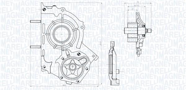 Pompe à huile MAGNETI MARELLI 351516000147