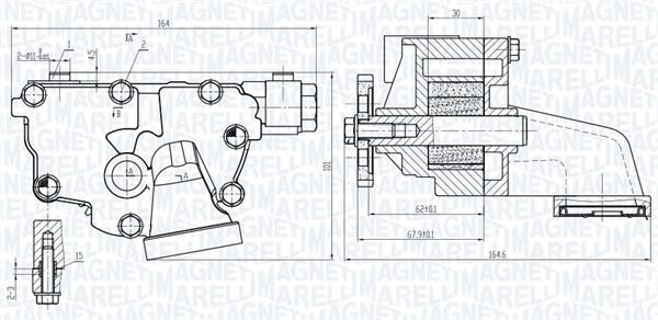 Bomba de aceite MAGNETI MARELLI 351516000149
