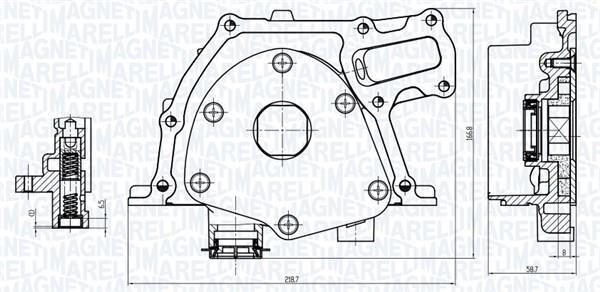 Pompe à huile MAGNETI MARELLI ref. 351516000157