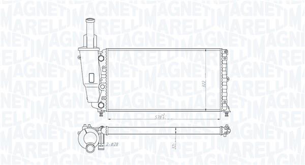 Radiador motor MAGNETI MARELLI ref. 350213114000