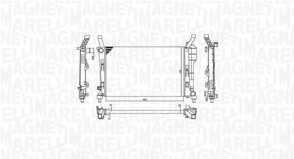 Radiateur moteur (Radiateur de refroidissement) MAGNETI MARELLI ref. 350213126200